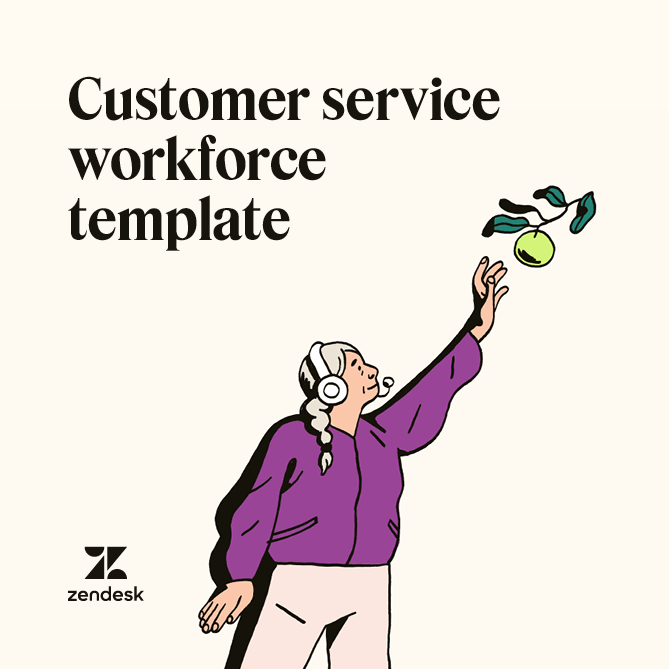 a template for conducting customer service workforce analysis.